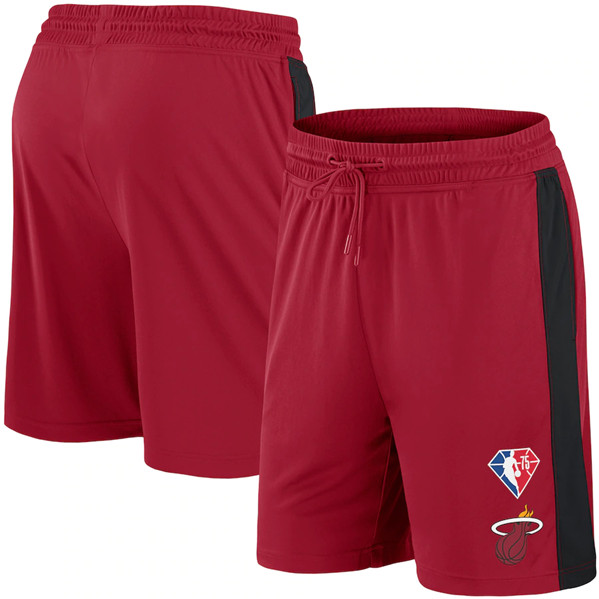 Men's Miami Heat Red Shorts - Click Image to Close